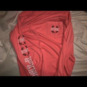 VS pink long tee